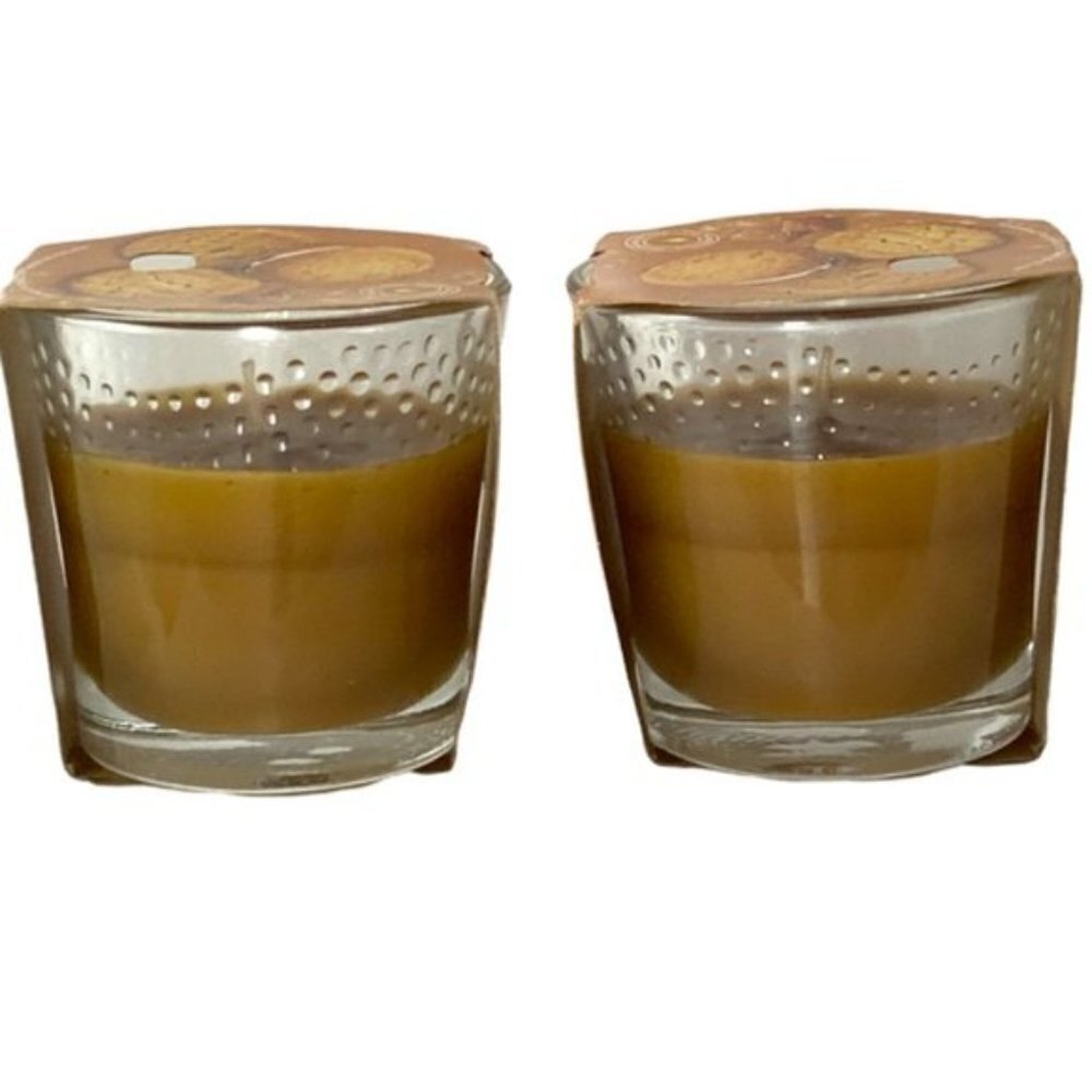 Holiday Jar Candles 2 Christmas Scent Cookie Caramel Rush Infused Essential Oils - Picture 10 of 15